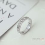 TOP Replica Iced Out S925 silver Cartier Love Ring Wedding band Narrow style